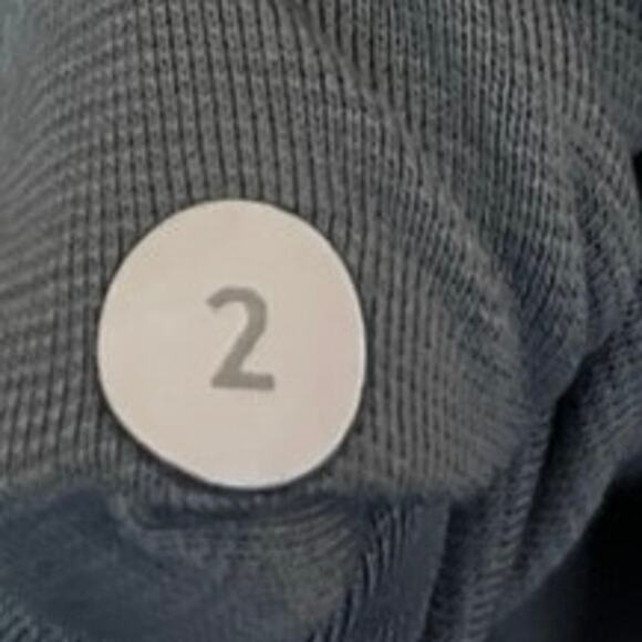 Lululemon Gray Mesh Pocket Yoga Workout Running Athletic Leggings Pants Size 2 - Picture 5 of 5